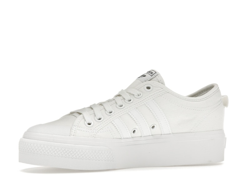 adidas Nizza Platform Triple White (Women's)