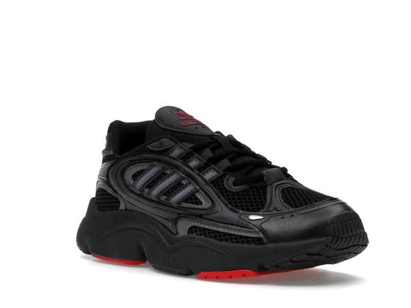 adidas Ozmillen Core Black Grey Better Scarlet