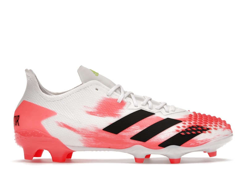 adidas Predator 20.2 FG White Black Pop Men s EG0904 US