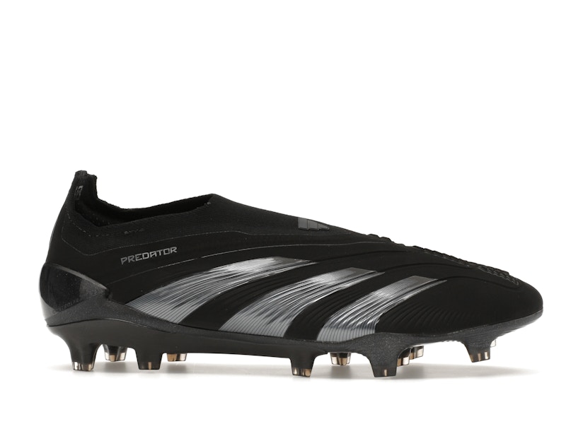 adidas Predator 24 Elite Laceless FG Core Black Carbon