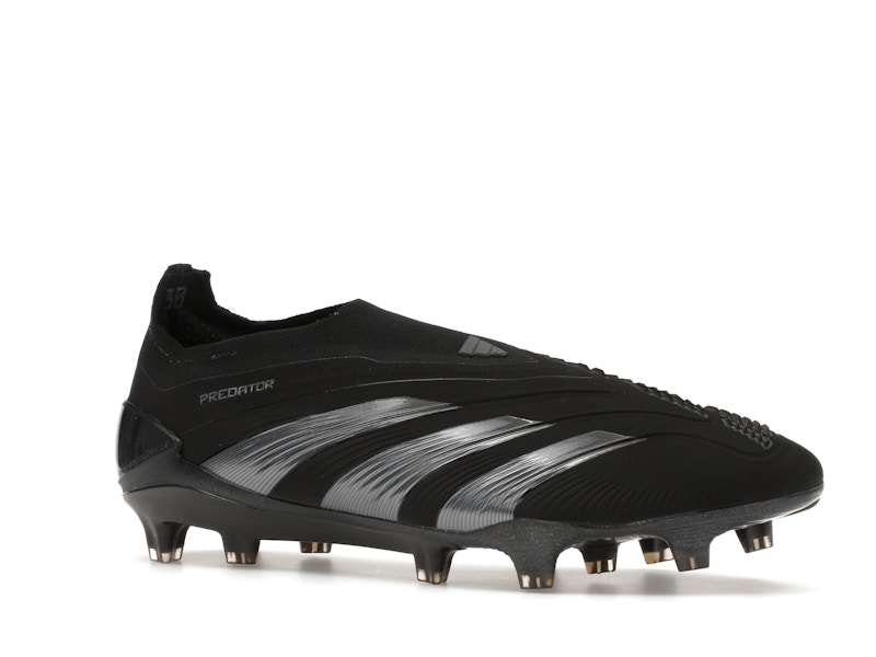 adidas Predator 24 Elite Laceless FG Core Black Carbon