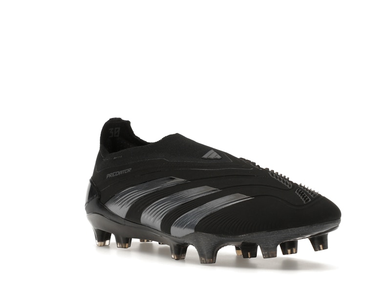 adidas Predator 24 Elite Laceless FG Core Black Carbon