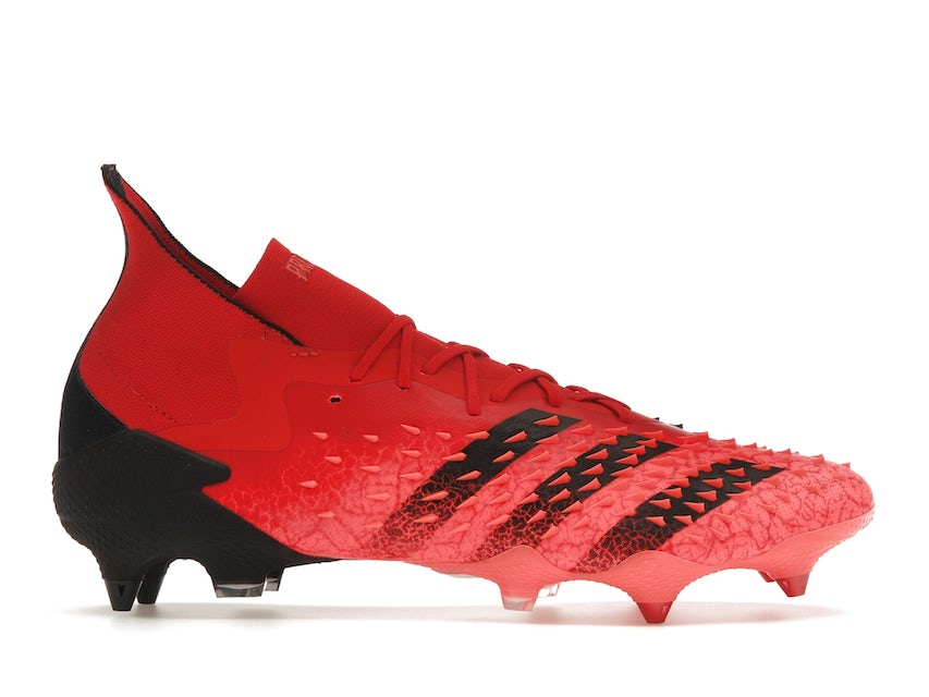 adidas Predator Freak.1 Crampons Vissés Chaussures de Foot (SG) Rouge Noir  Rouge 
