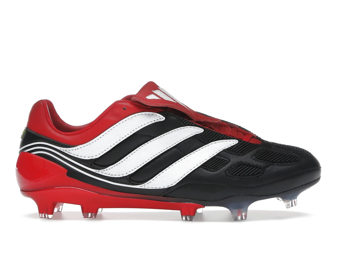 adidas Predator Precision FG Black White Collegiate Red Made in Germany