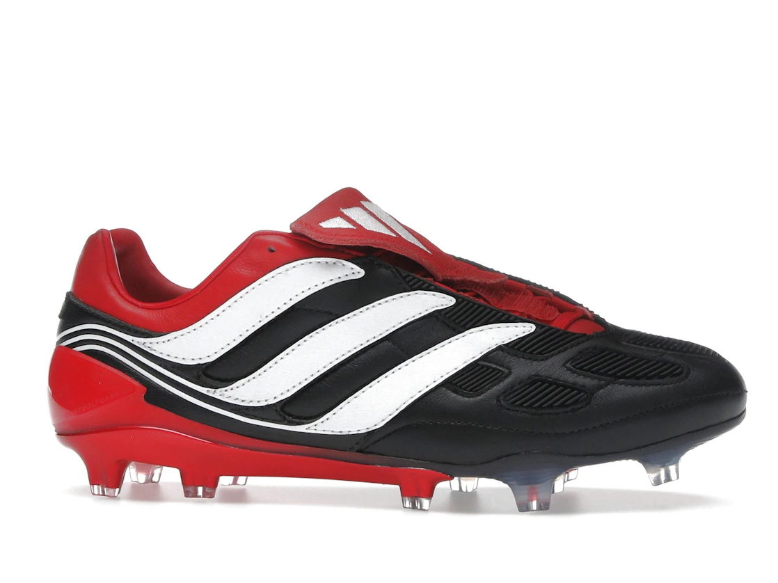 adidas Predator Precision FG Black White Collegiate Red Made in Germany