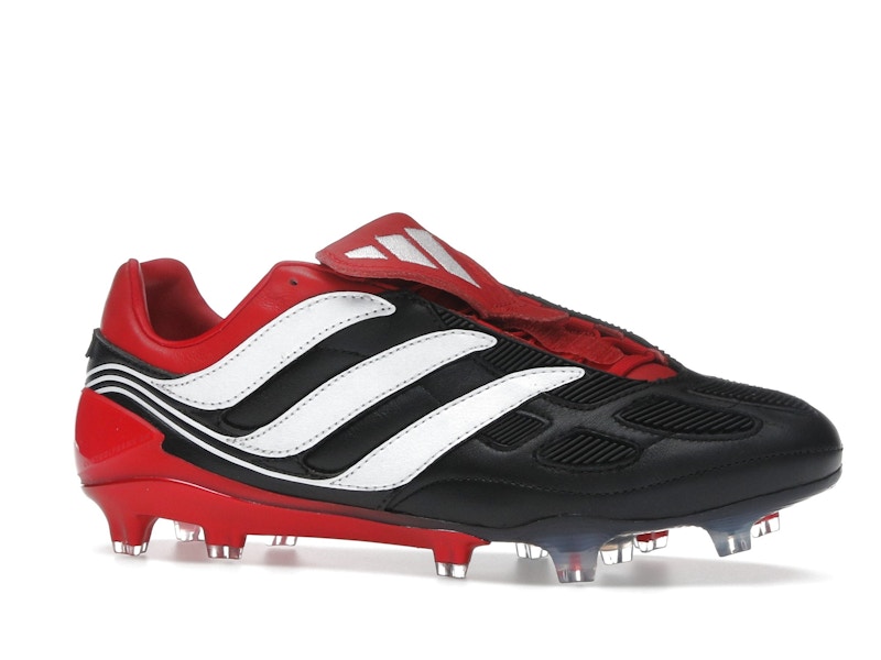 adidas Predator Precision FG Black White Collegiate Red Made in Germany