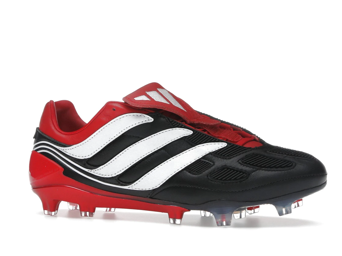 adidas Predator Precision FG Black White Collegiate Red Made in Germany