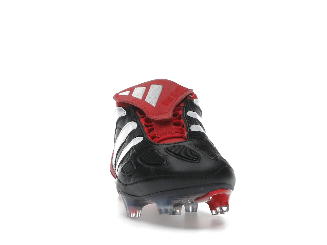 adidas Predator Precision FG Black White Collegiate Red Made in Germany