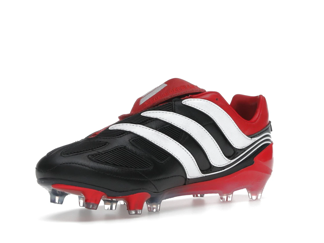 adidas Predator Precision FG Black White Collegiate Red Made in Germany