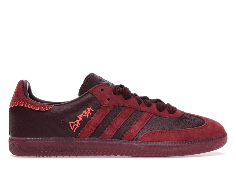 Maroon on sale adidas samba