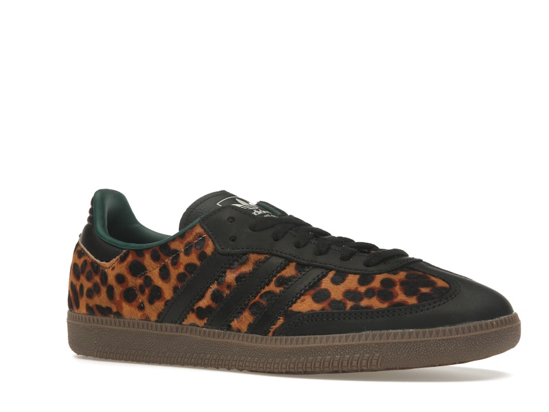 adidas Samba OG Black Green Leopard (Women's)
