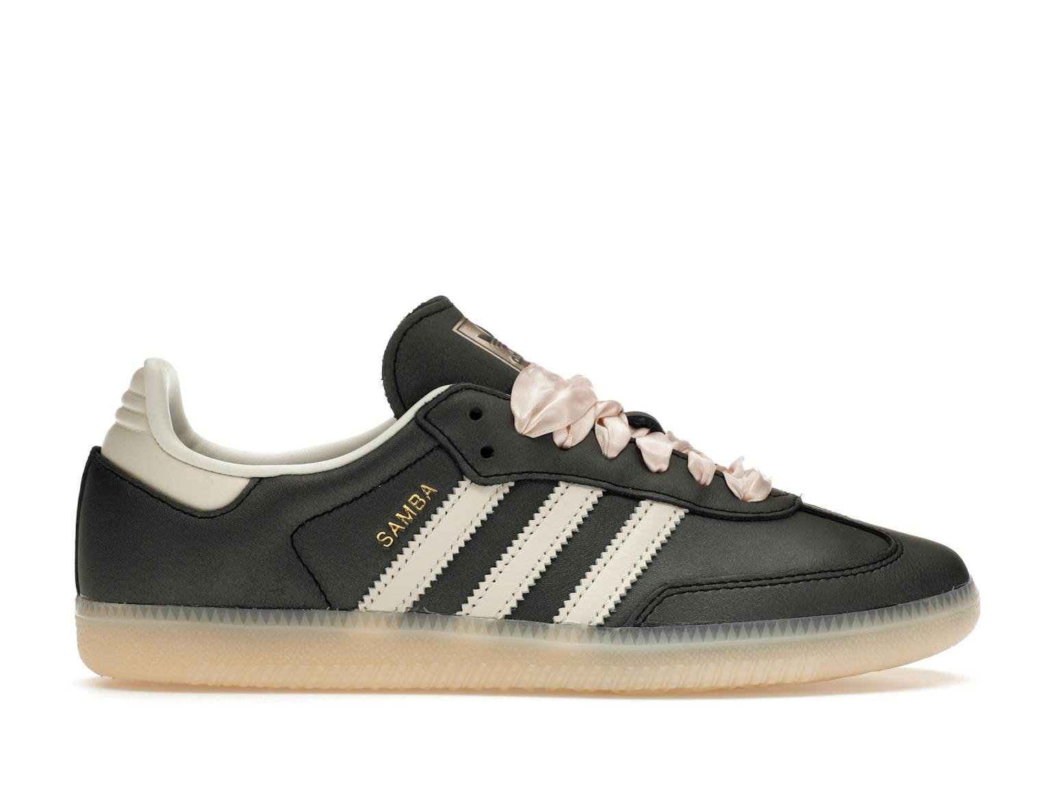 adidas Samba OG Black Pink Ribbon Laces (Women's) - IH8047 - US