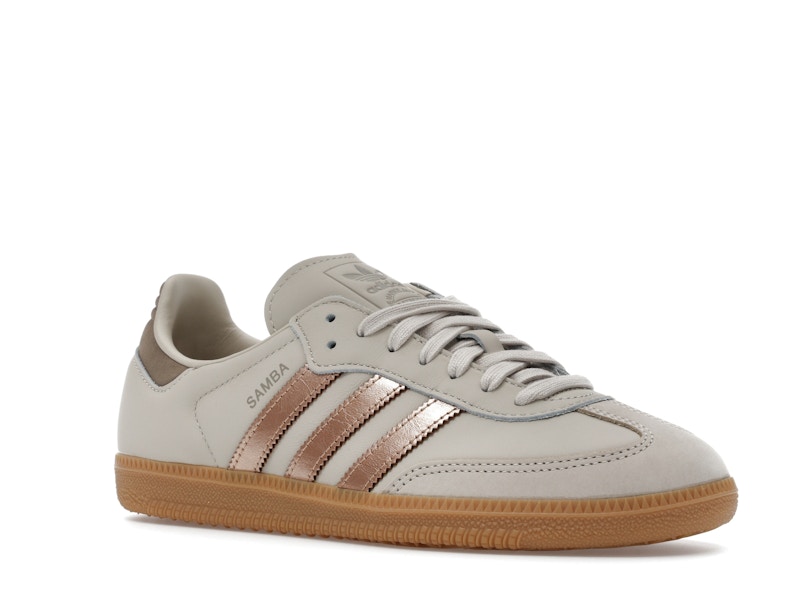 adidas Samba OG Clear Brown Copper Metallic Putty Beige (Women's)