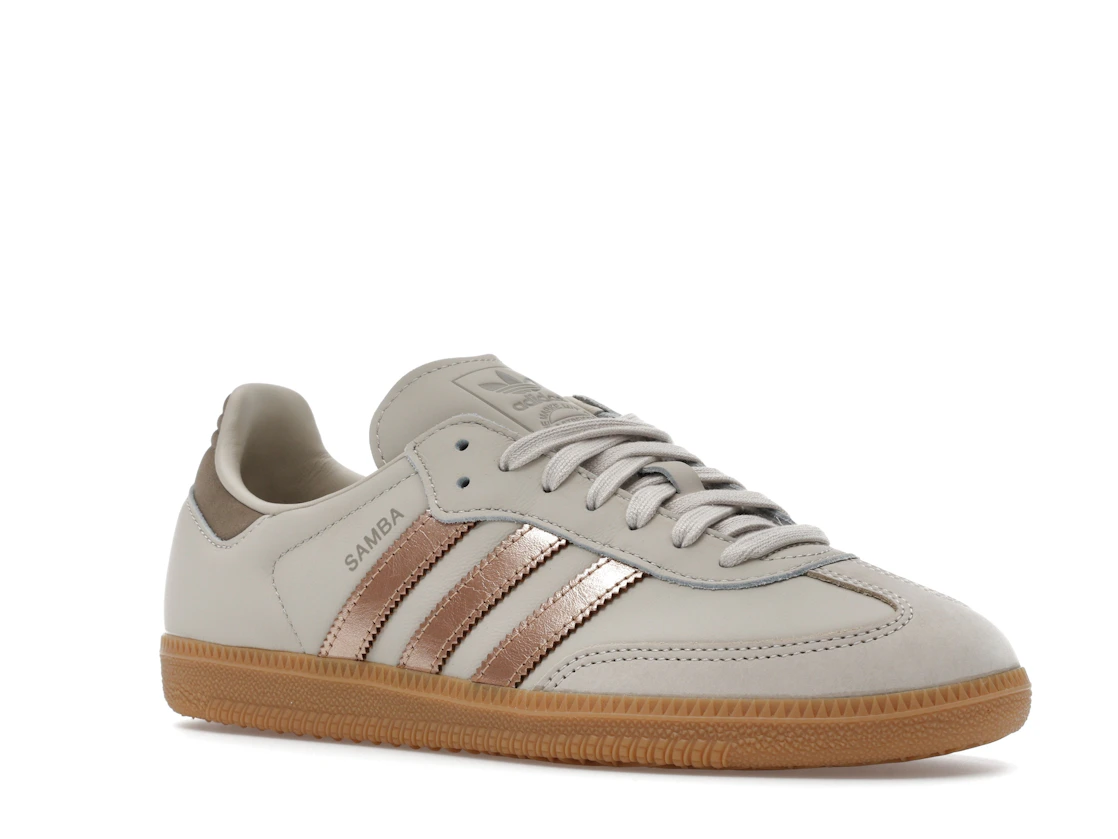 adidas Samba OG Clear Brown Copper Metallic Putty Beige (Women's)