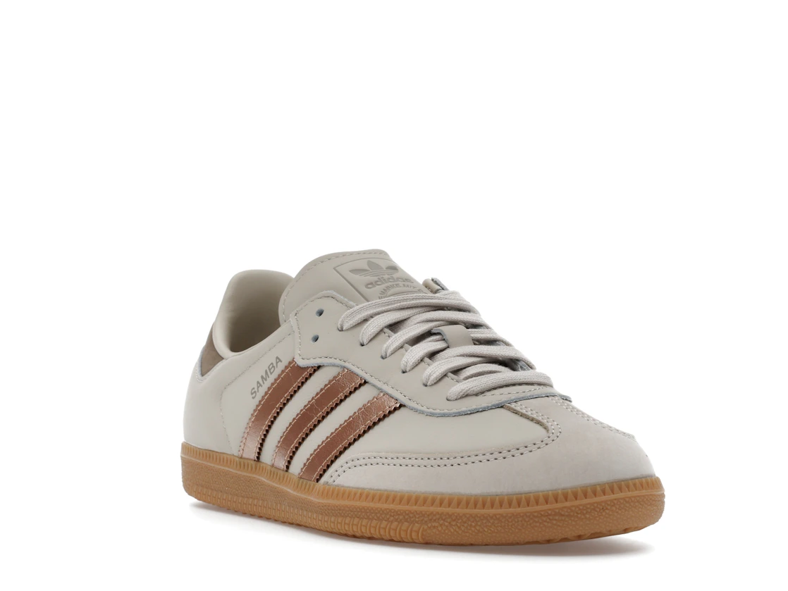 adidas Samba OG Clear Brown Copper Metallic Putty Beige (Women's)