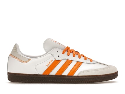 Adidas Shoes Adidas Samba Femme Orange Adidas Samba OG Cloud White