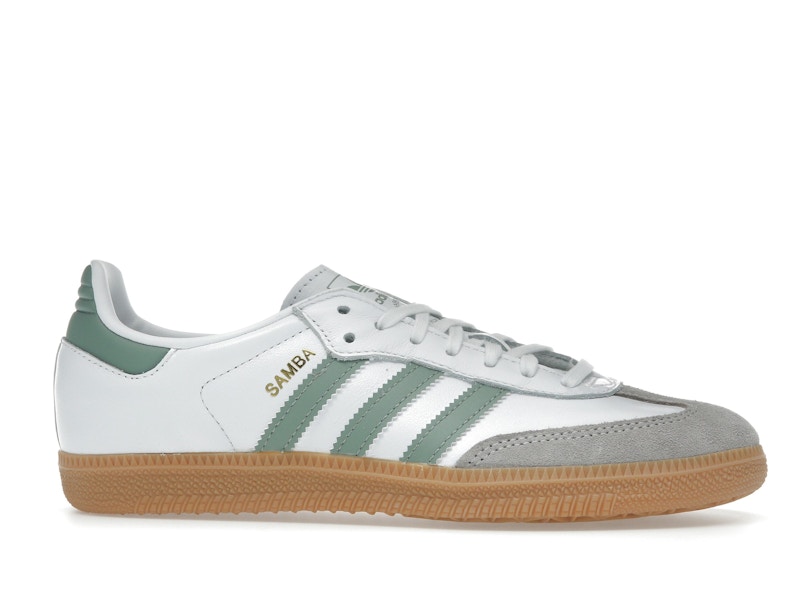 adidas Samba OG Cloud White Silver Green (GS)