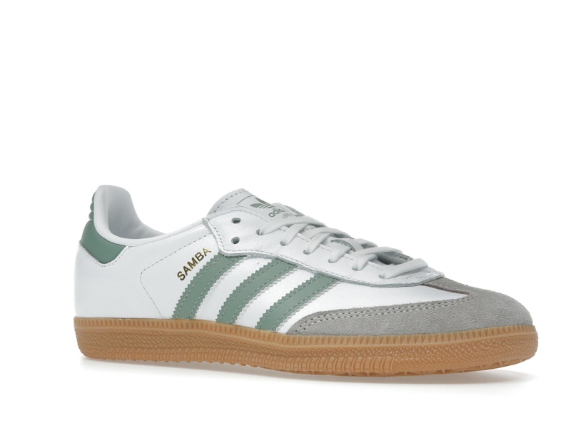 adidas Samba OG Cloud White Silver Green (GS)