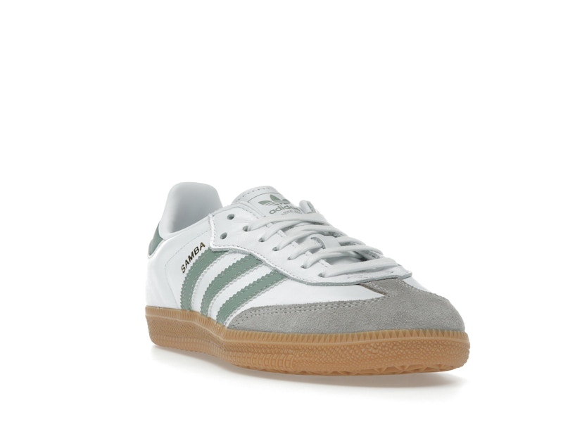 adidas Samba OG Cloud White Silver Green (GS)