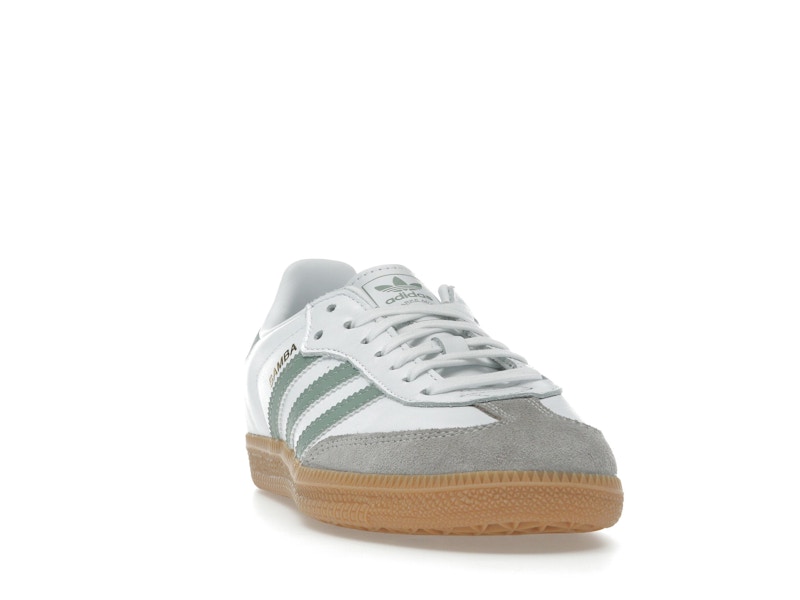 adidas Samba OG Cloud White Silver Green (GS)