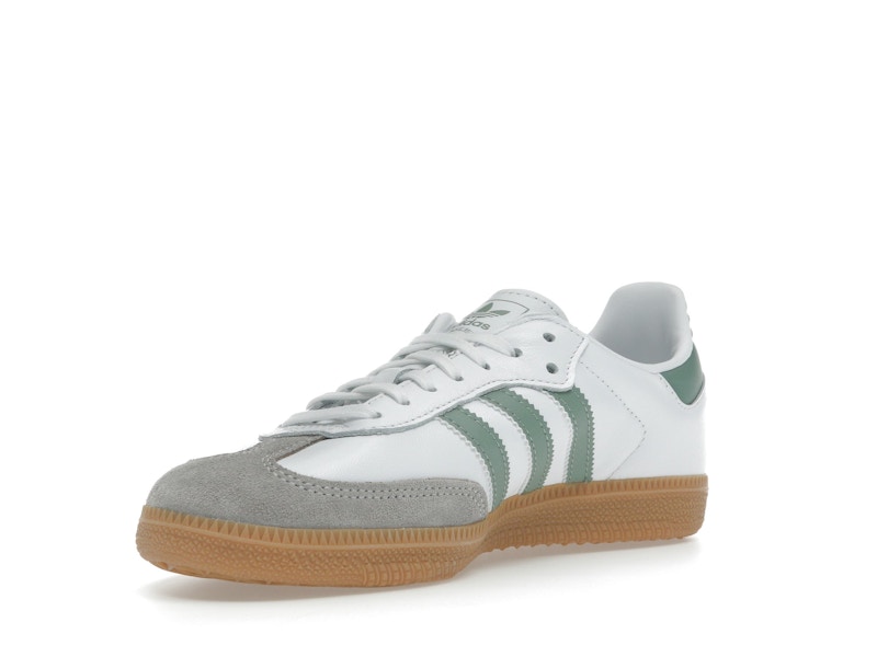 adidas Samba OG Cloud White Silver Green (GS)