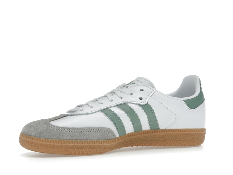 adidas Samba OG Cloud White Silver Green (GS)
