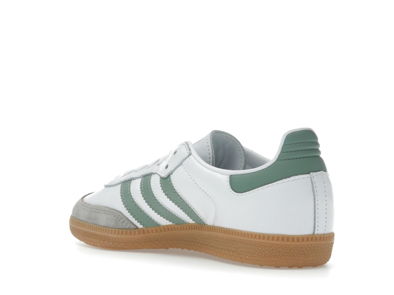 adidas Samba OG Cloud White Silver Green (GS)