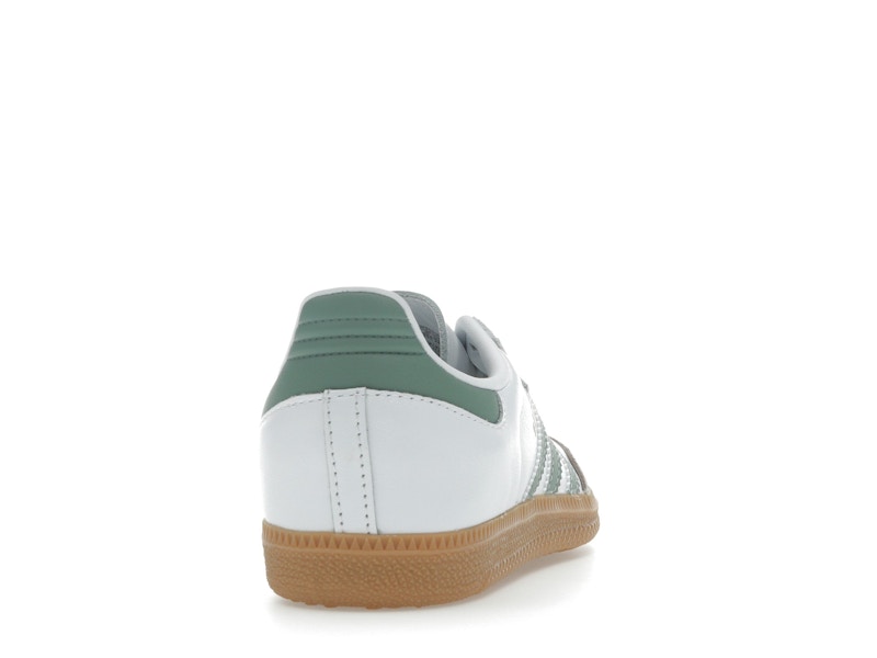 adidas Samba OG Cloud White Silver Green (GS)