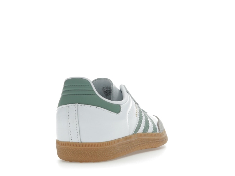 adidas Samba OG Cloud White Silver Green (GS)
