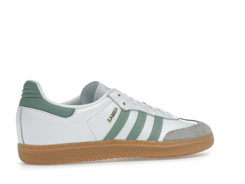 adidas Samba OG Cloud White Silver Green (GS)