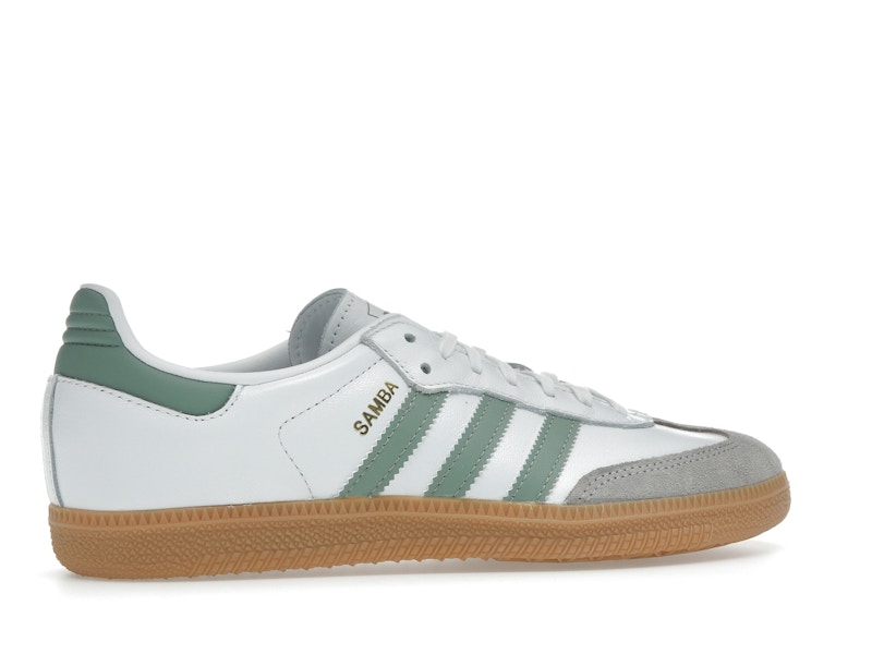 adidas Samba OG Cloud White Silver Green (GS)
