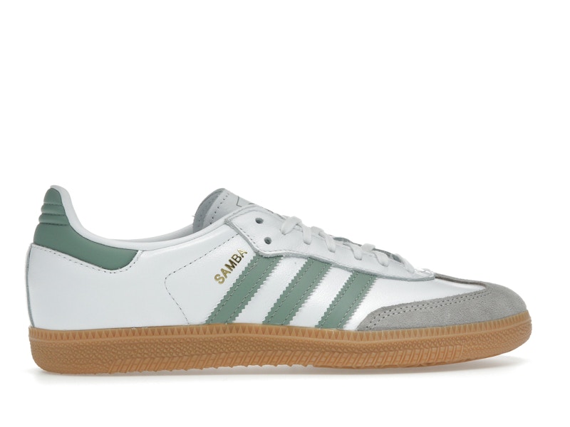adidas Samba OG Cloud White Silver Green (GS)