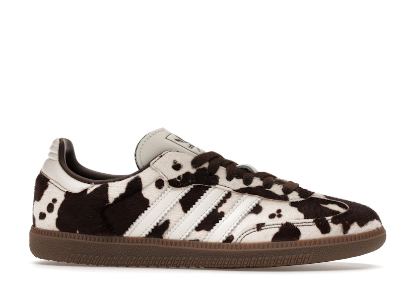 adidas Samba OG Cow Print Dark Brown White (Women's)
