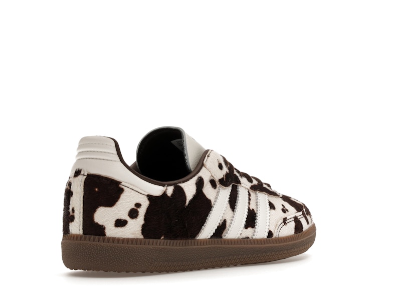 adidas Samba OG Cow Print Dark Brown White (Women's)