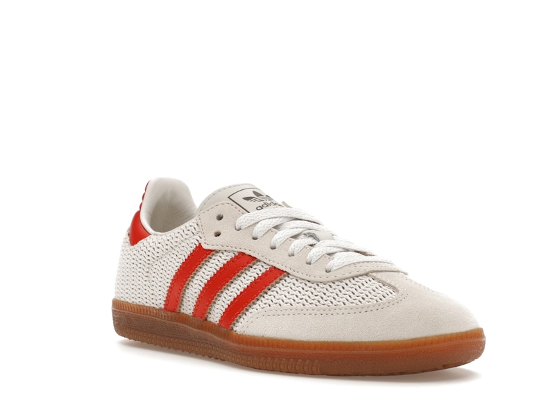 adidas Samba OG Crystal White Preloved Red