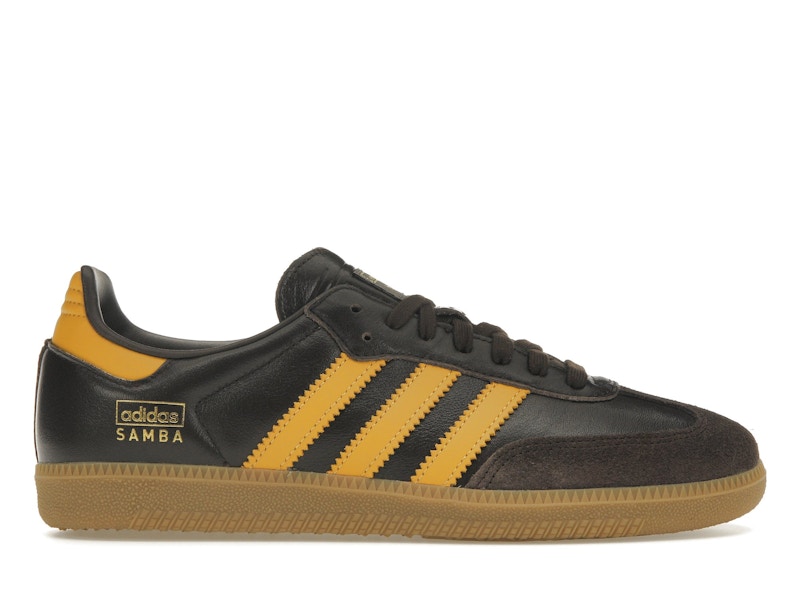 adidas Samba OG Dark Brown Preloved Yellow Men s IG6174 US