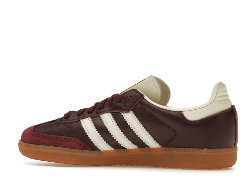 adidas Samba OG Maroon Gold Metallic (Women's)