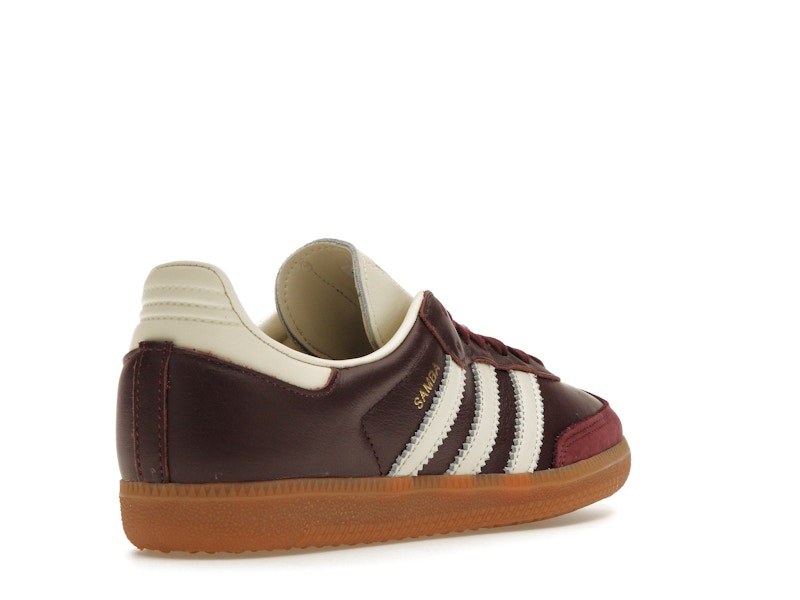 adidas Samba OG Maroon Gold Metallic (Women's)