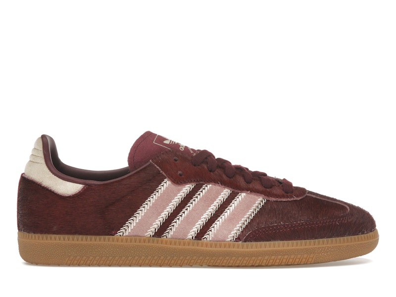 adidas Samba OG Maroon Sand Strata Pony (Women's) - JP5330 - US