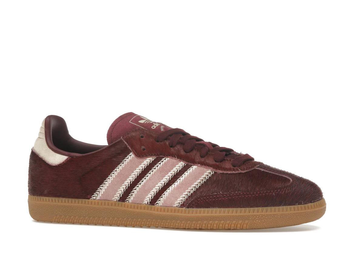 adidas Samba OG Maroon Sand Strata Pony (Women's)