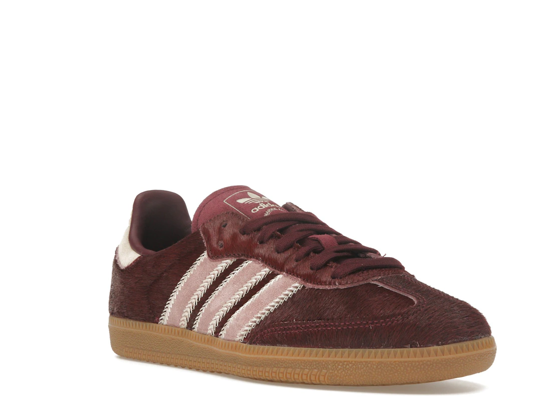 adidas Samba OG Maroon Sand Strata Pony (Women's)