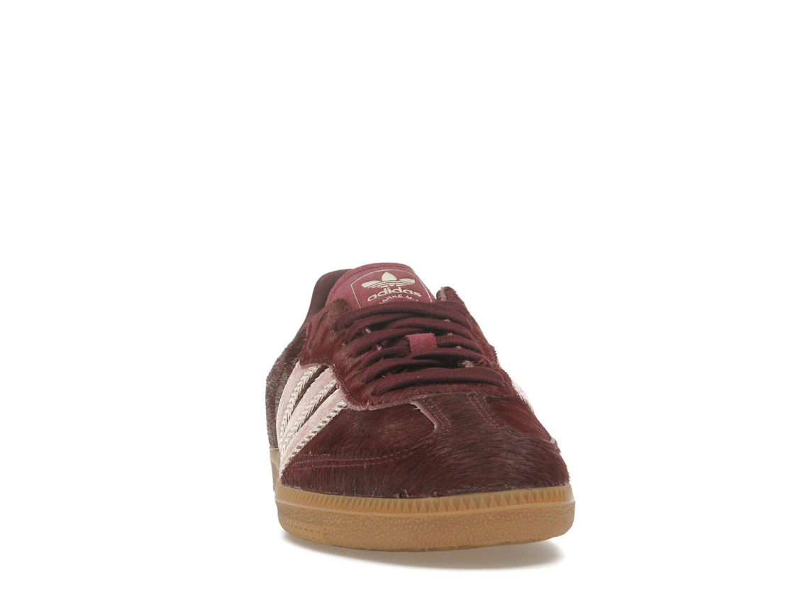 adidas Samba OG Maroon Sand Strata Pony (Women's)