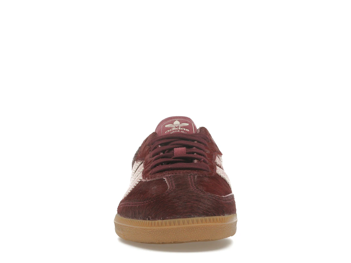 adidas Samba OG Maroon Sand Strata Pony (Women's)