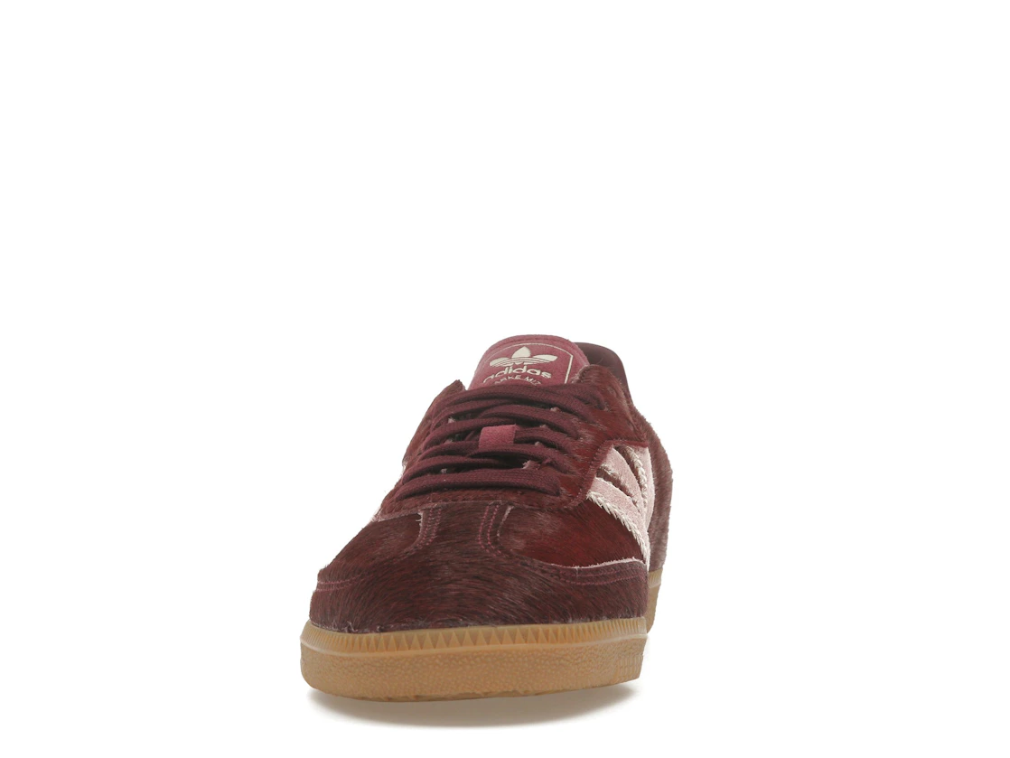 adidas Samba OG Maroon Sand Strata Pony (Women's)