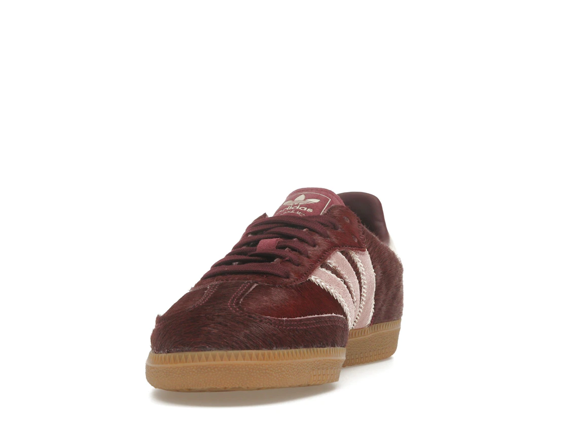 adidas Samba OG Maroon Sand Strata Pony (Women's)