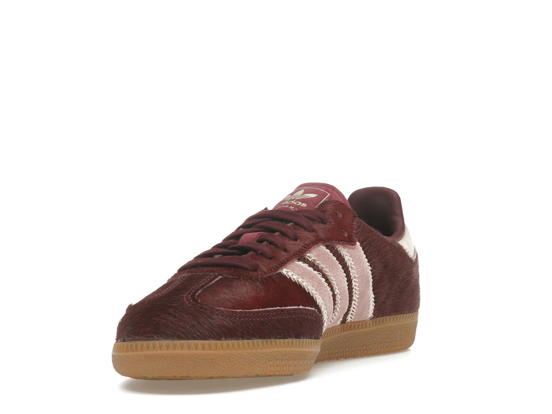 adidas Samba OG Maroon Sand Strata Pony (Women's)