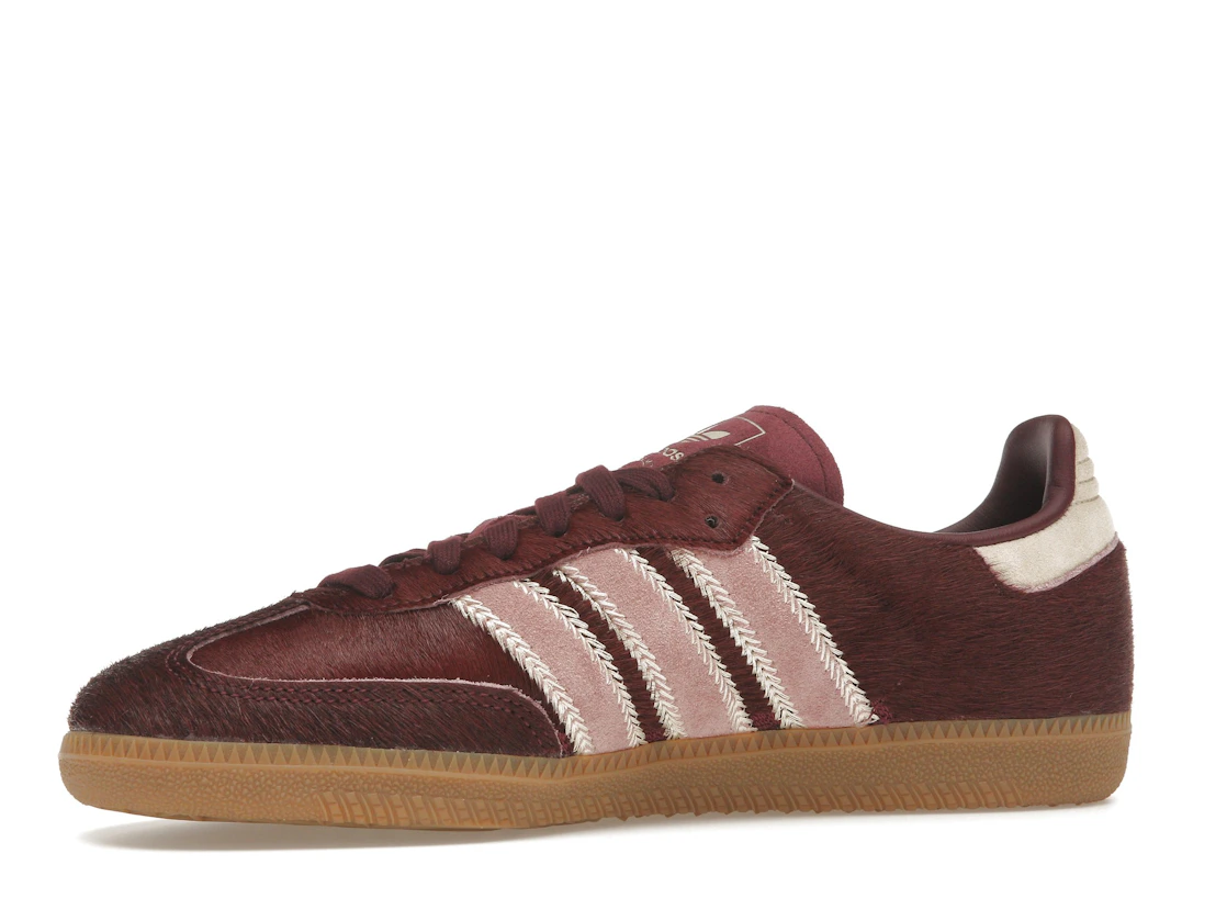 adidas Samba OG Maroon Sand Strata Pony (Women's)