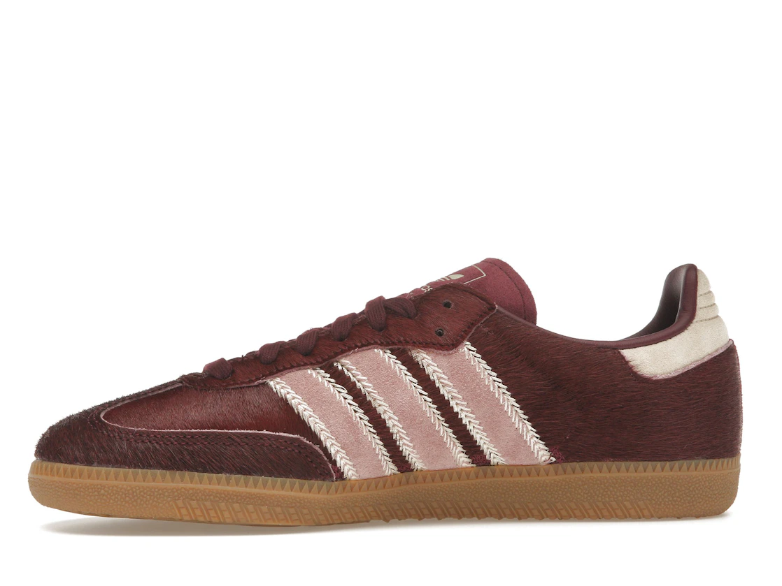 adidas Samba OG Maroon Sand Strata Pony (Women's)