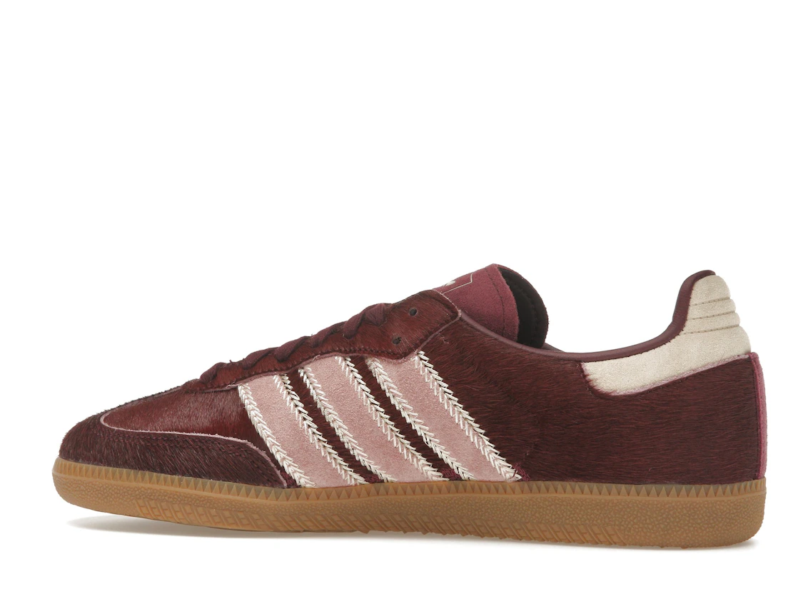 adidas Samba OG Maroon Sand Strata Pony (Women's)