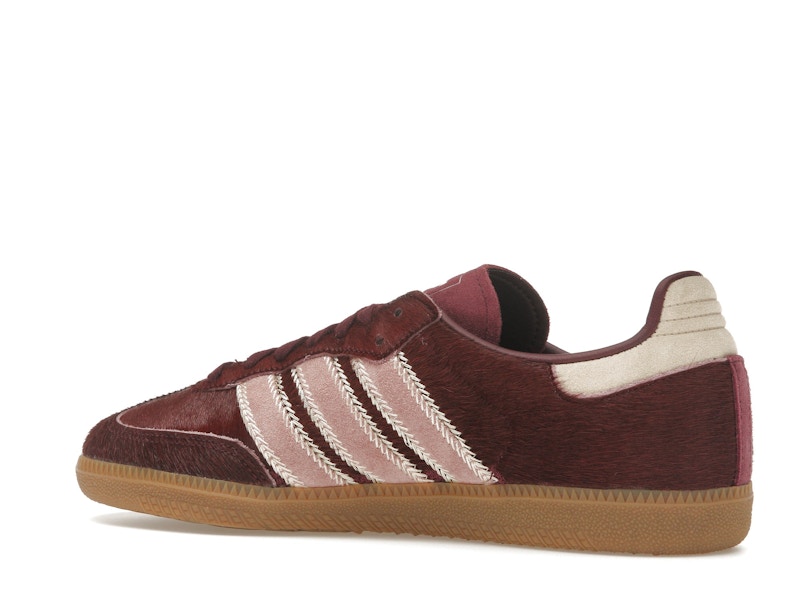 adidas Samba OG Maroon Sand Strata Pony (Women's)